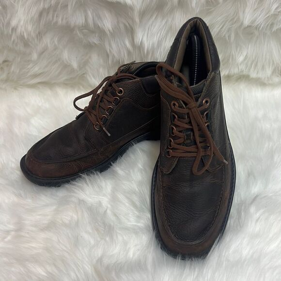 Timberland Low Top Leather Brown Chukka Boots Size 9 B68 - Picture 2 of 7